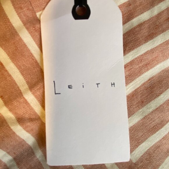 NWT Leith Romper Spaghetti Strap Pink White Stripes / Size M Tall - Picture 5 of 5